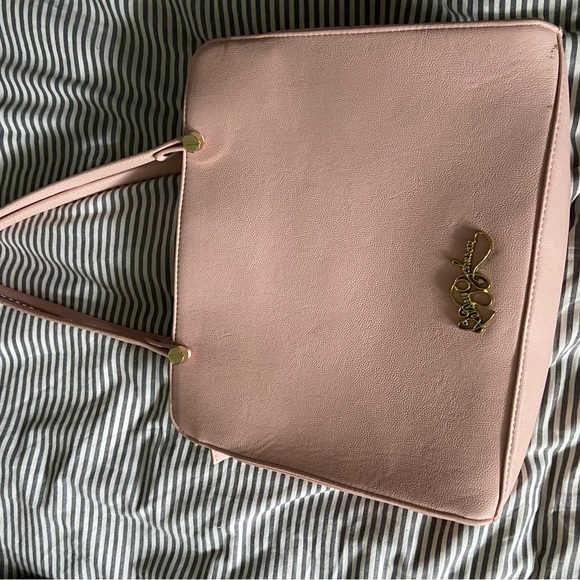 Betsey Johnson Pink Tote Purse - Picture 4 of 6